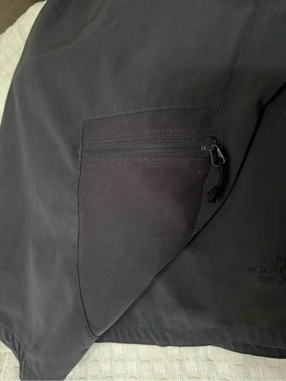 The North Face Men's Black Hybrid Outdoor Shorts with Integrated Belt